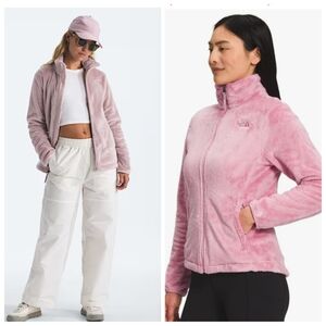 North Face Osito Fleece Full Zip Jacket Pink Size M